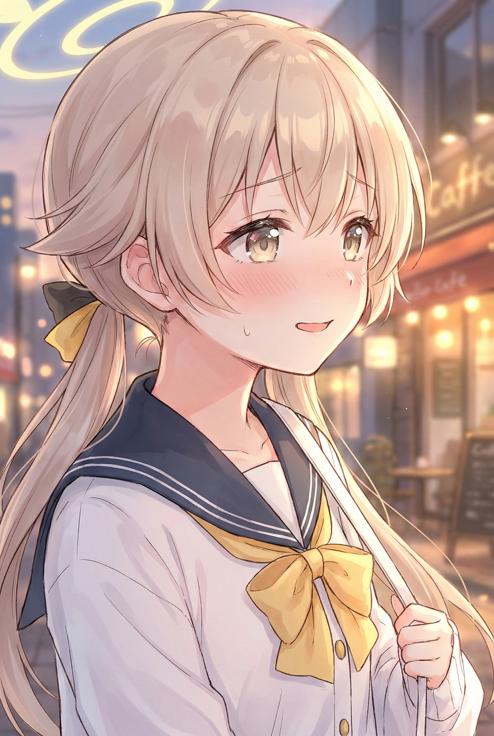 夕方の街歩きデート | の人気AIイラスト・グラビア