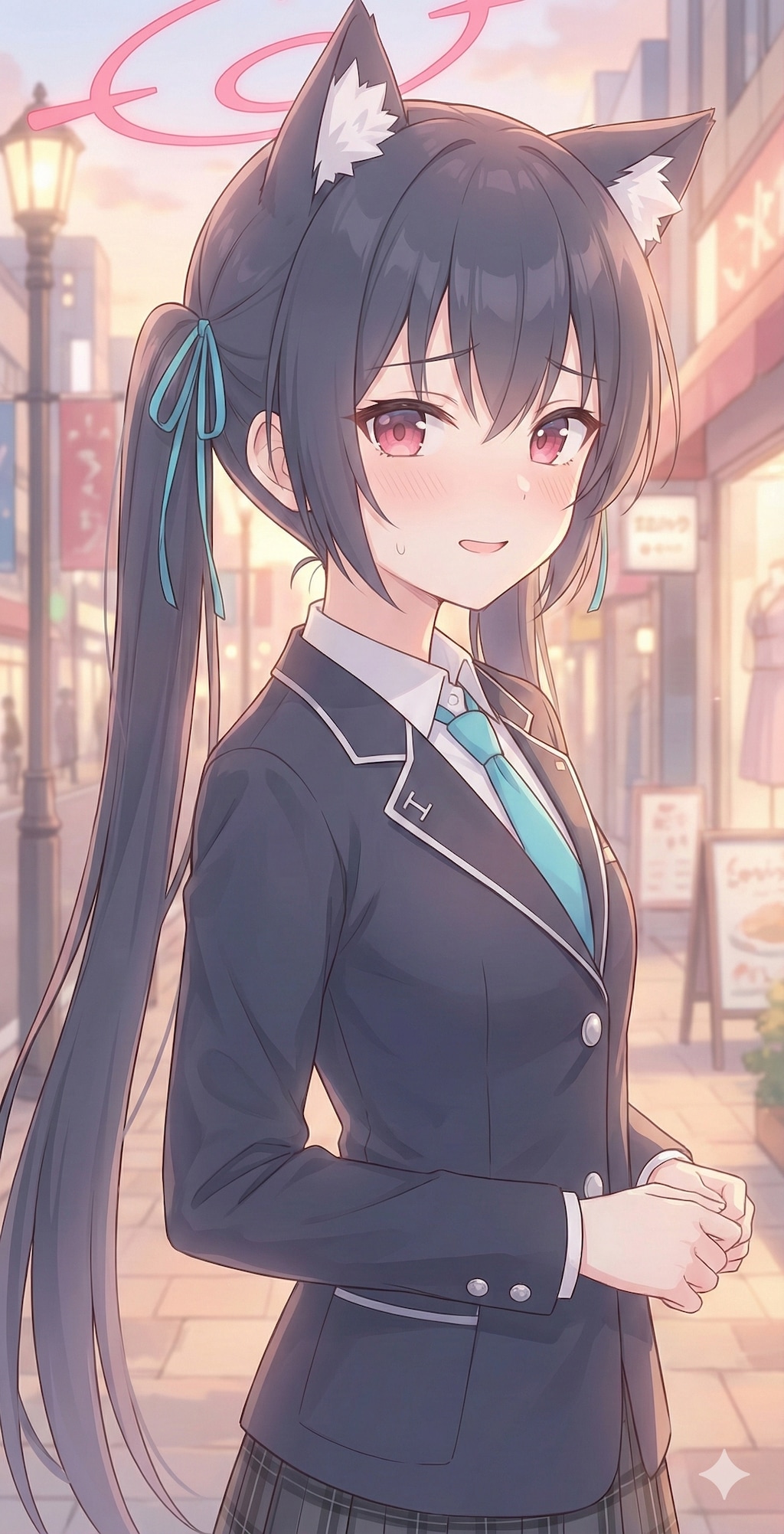 夕方の街歩きデート