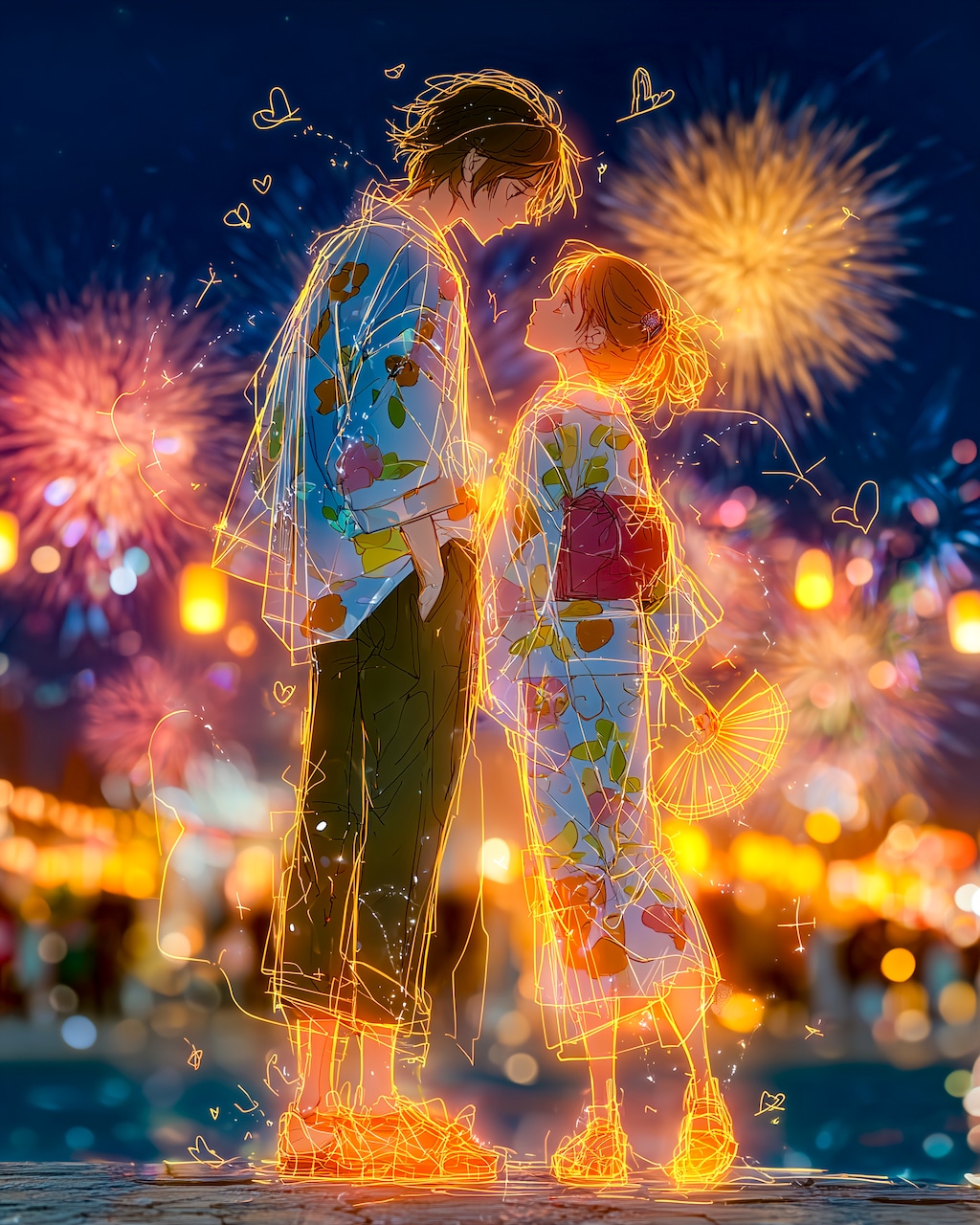 花火に照らされた約束