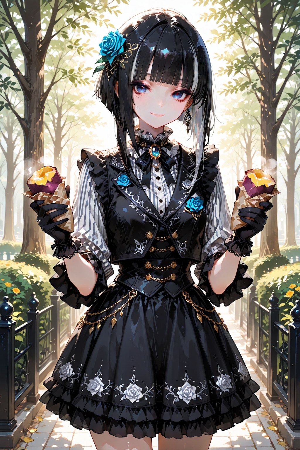 お芋をあげよう💜