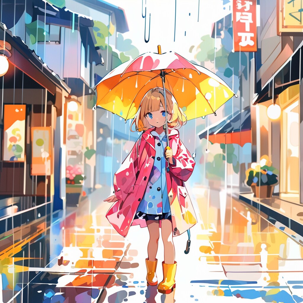 梅雨の小さな虹
