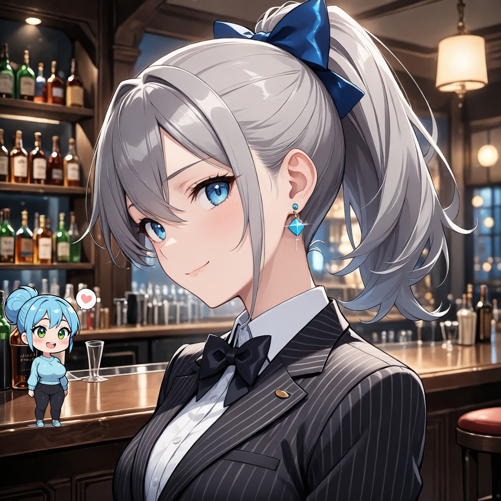 【他己紹介】バーテンダーの香澄さん | の人気AIイラスト・グラビア