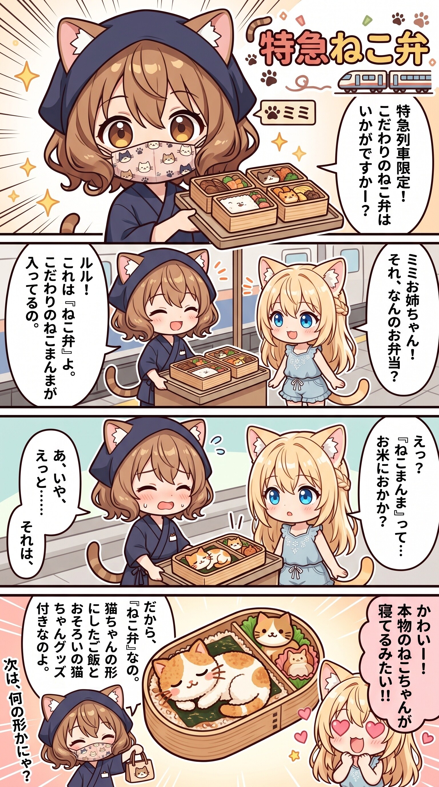 特急ねこ弁 +おまけ🐾