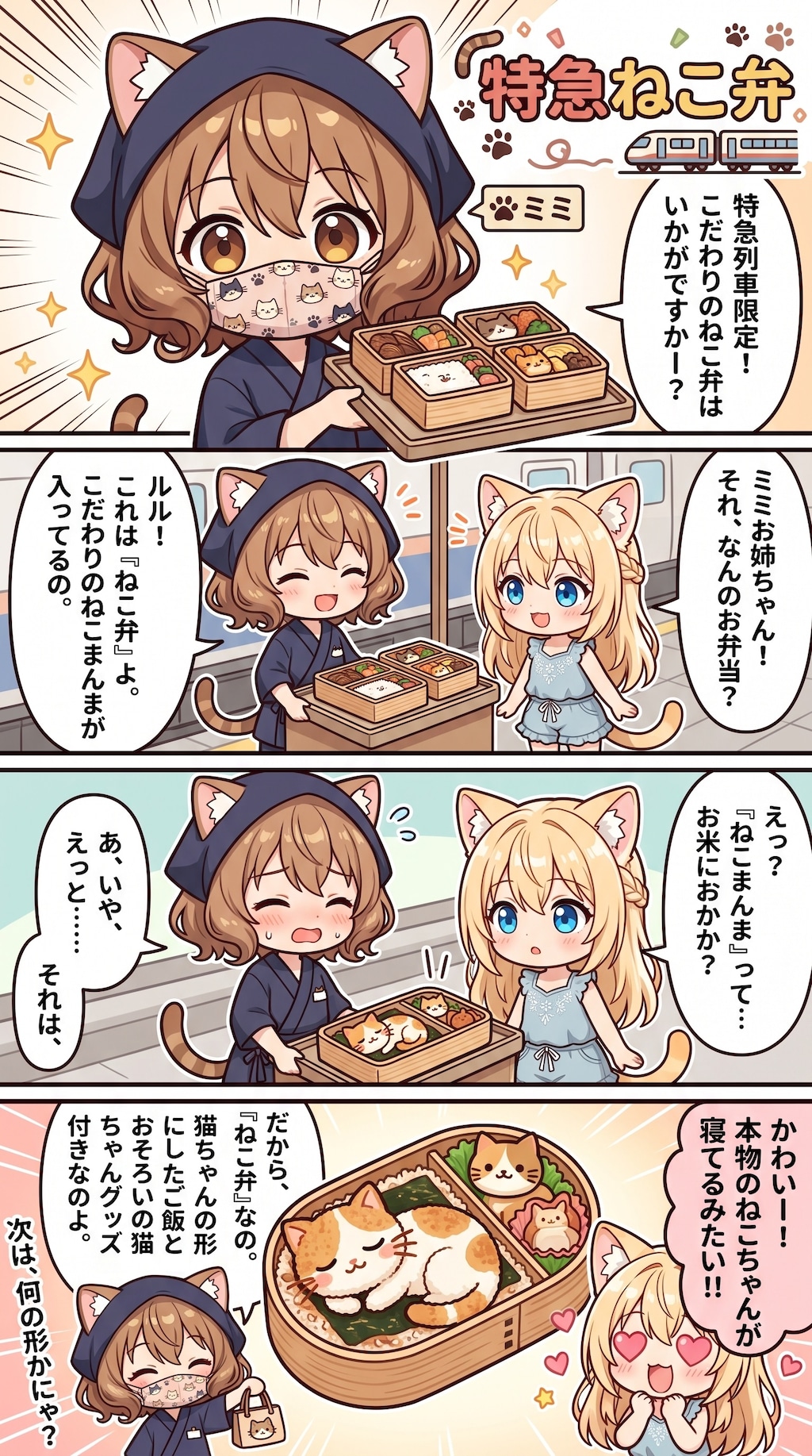 特急ねこ弁 +おまけ🐾