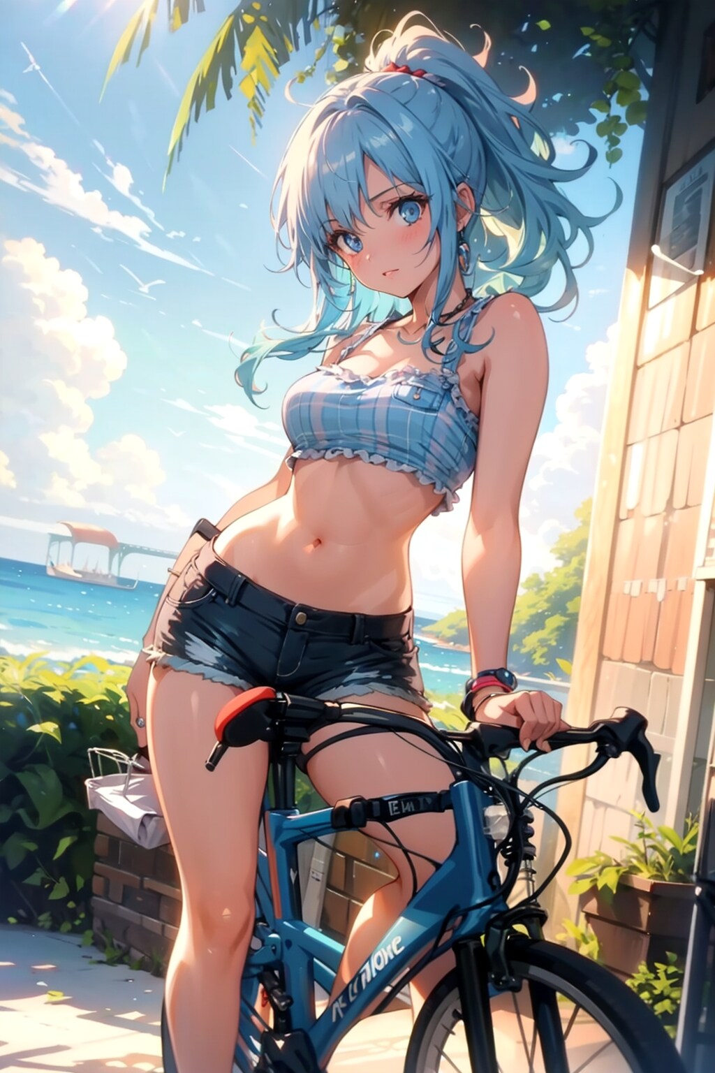 青ぽにちゃん サイクリング