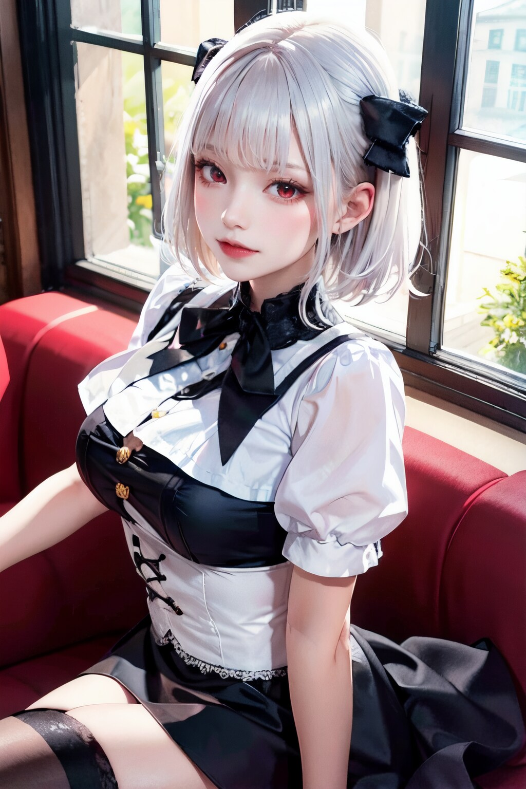 silver short hair