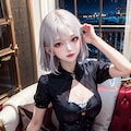 silver short hair 2枚目