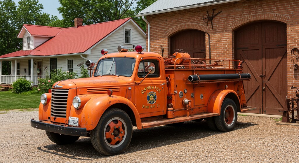 海外のレトロ消防車