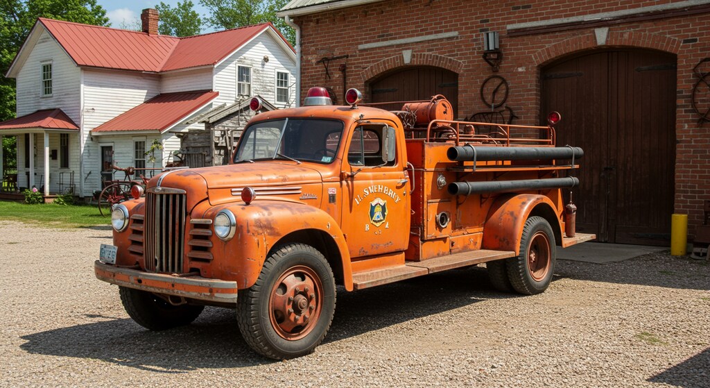 海外のレトロ消防車