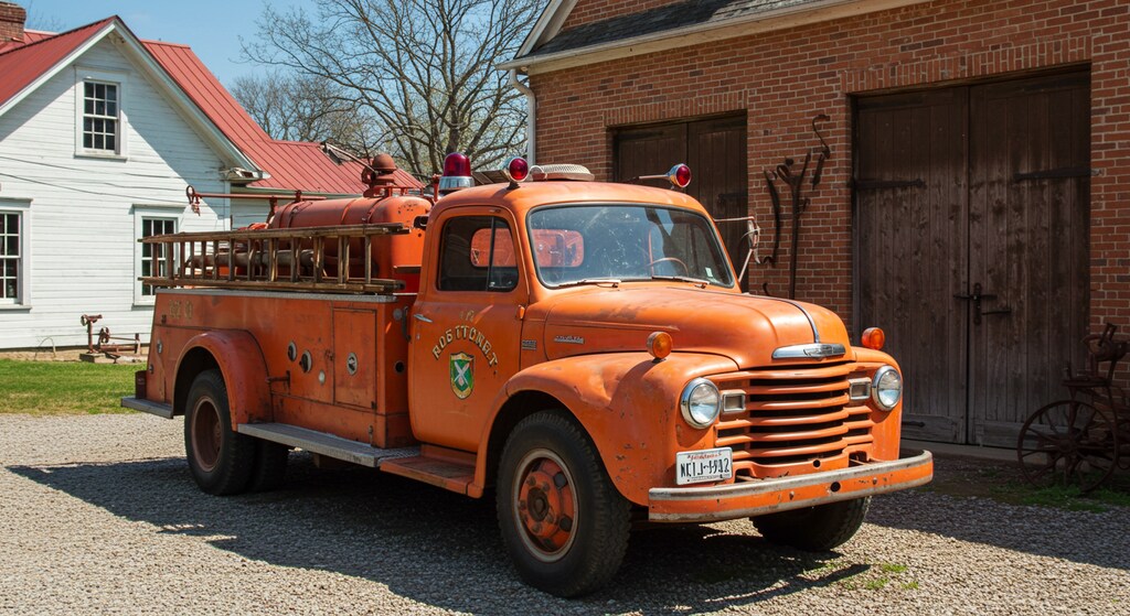 海外のレトロ消防車