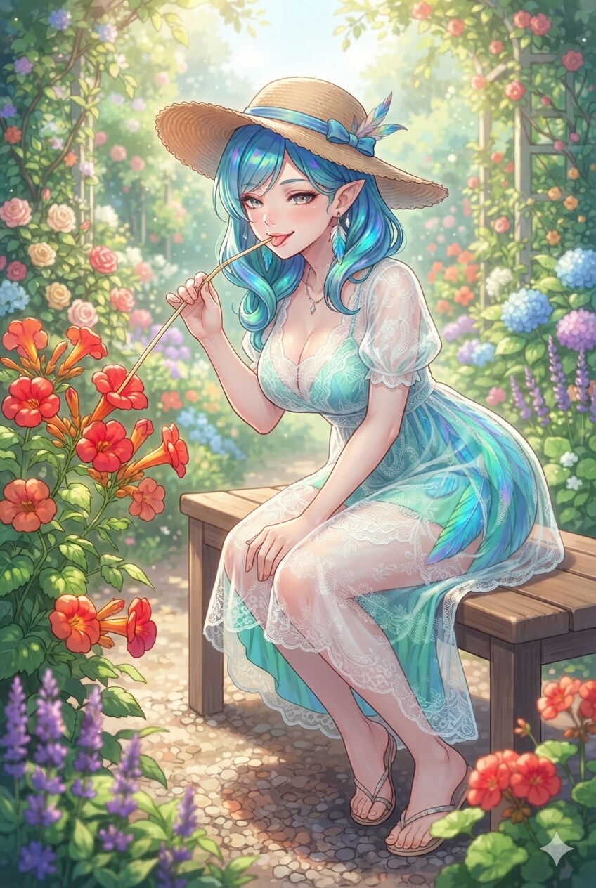 ハチドリ麦わらワンピ(ボツ)
