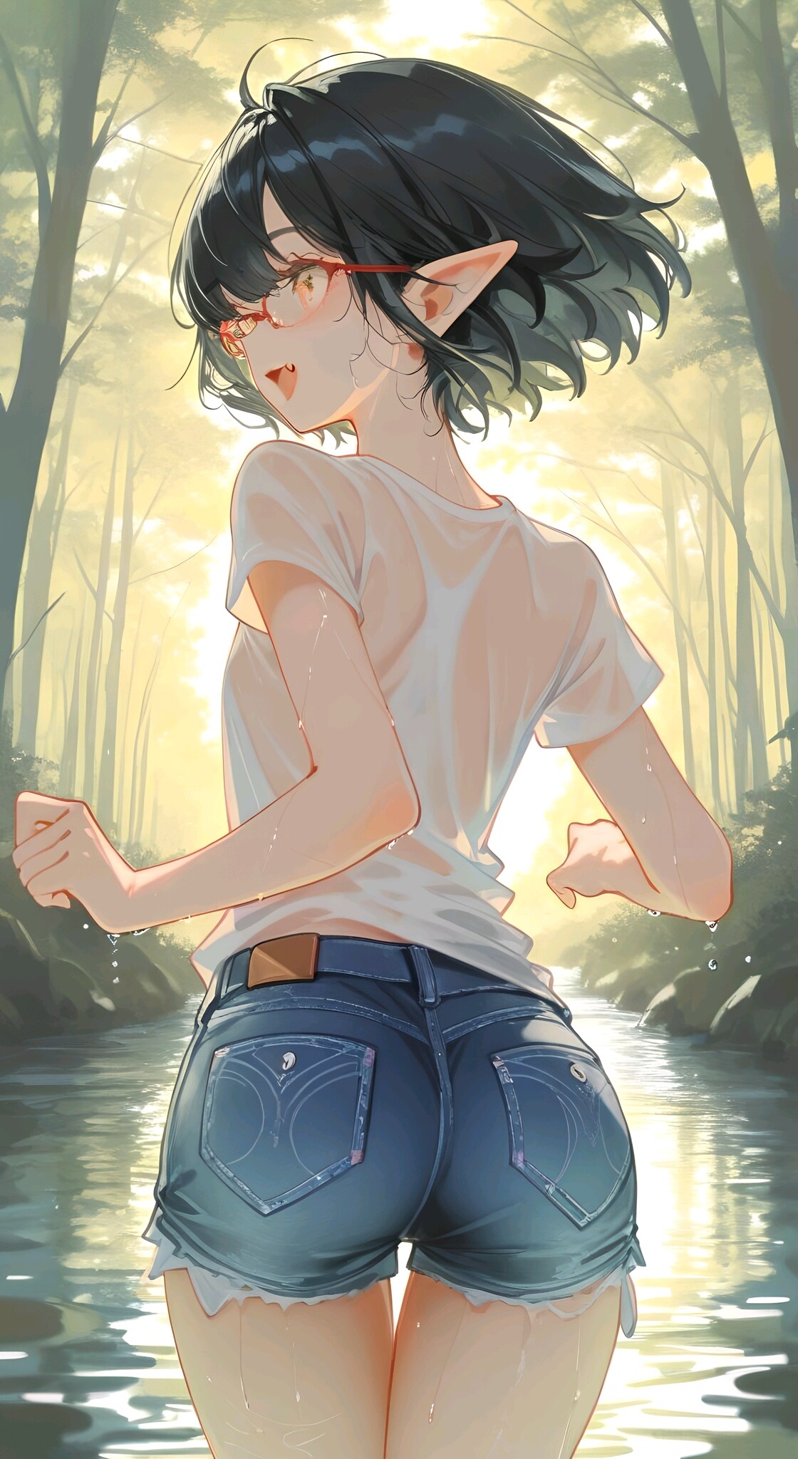 川遊び