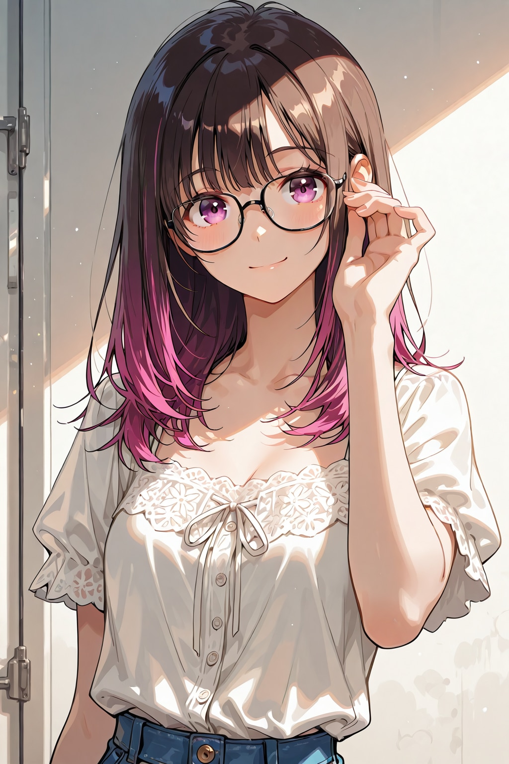 メガネ美少女 | の人気AIイラスト・グラビア