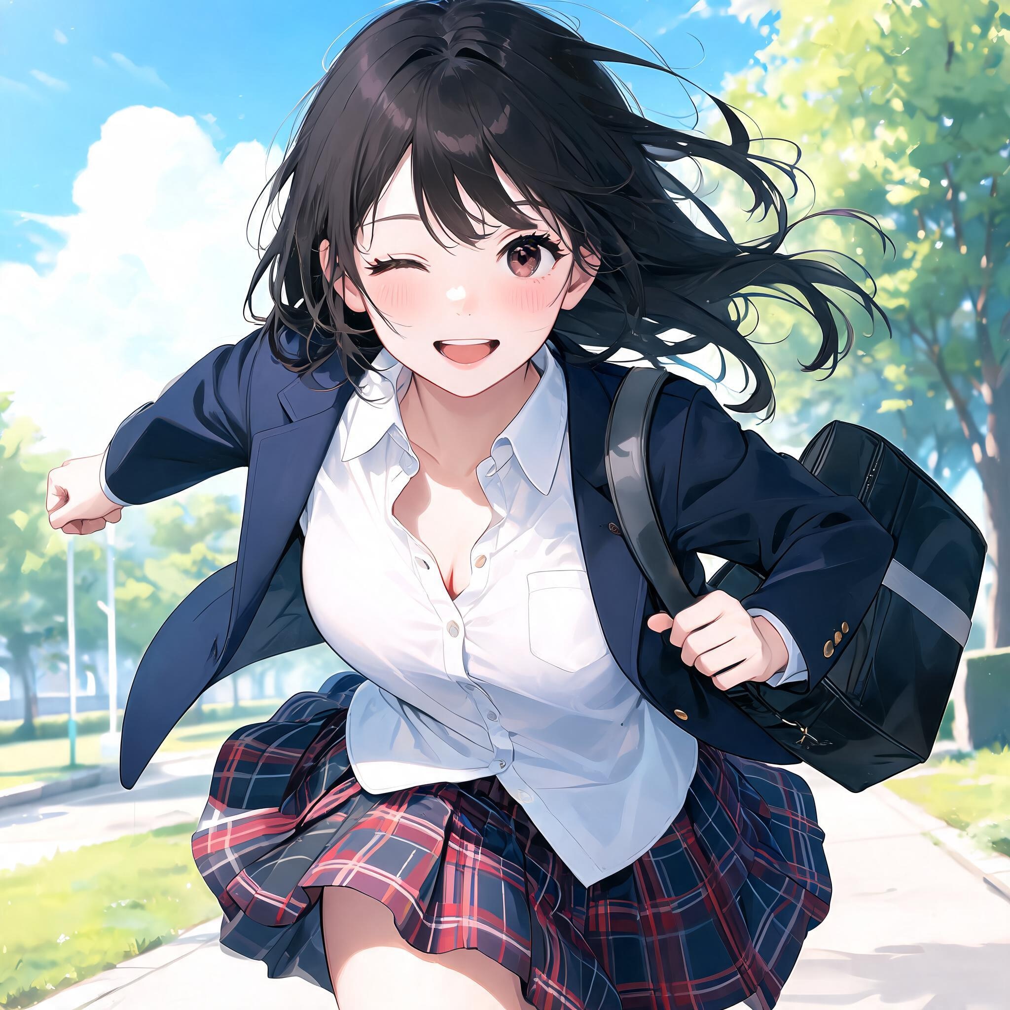 遅刻！遅刻ッ！ | の人気AIイラスト・グラビア