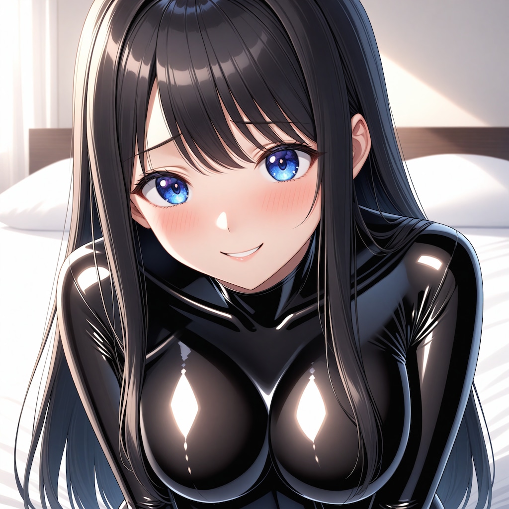 黒エナメルボディスーツ