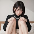 黒い服の女子 9枚目