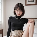 黒い服の女子 10枚目