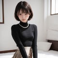 黒い服の女子 2枚目