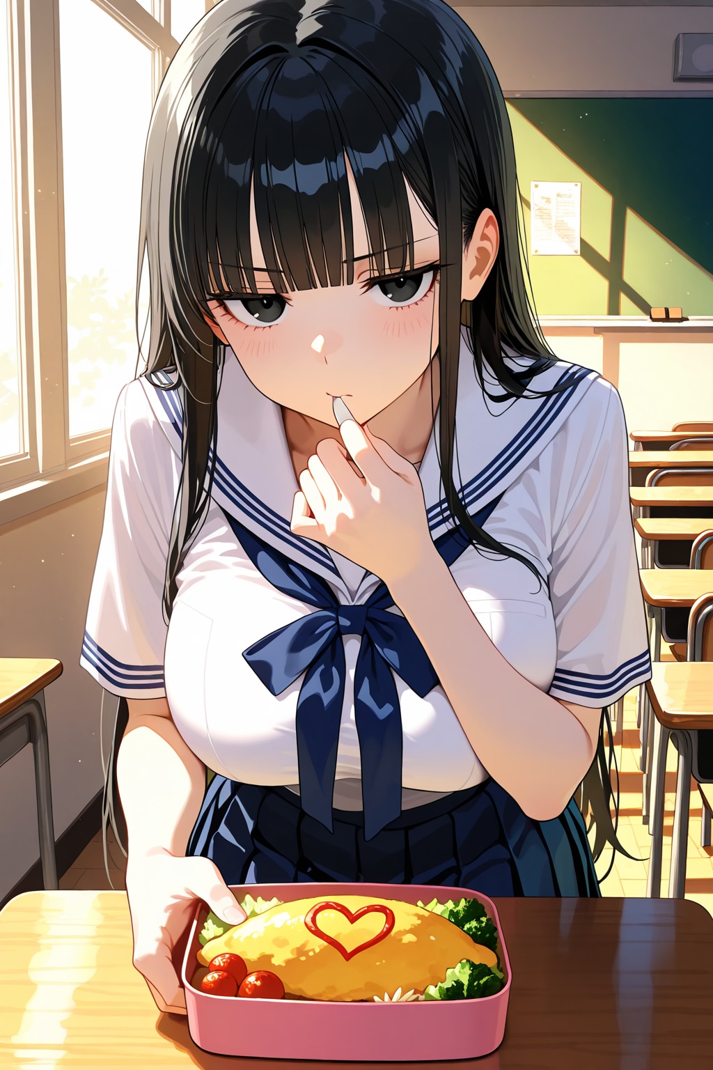 ジト目なうちの子サトコ
