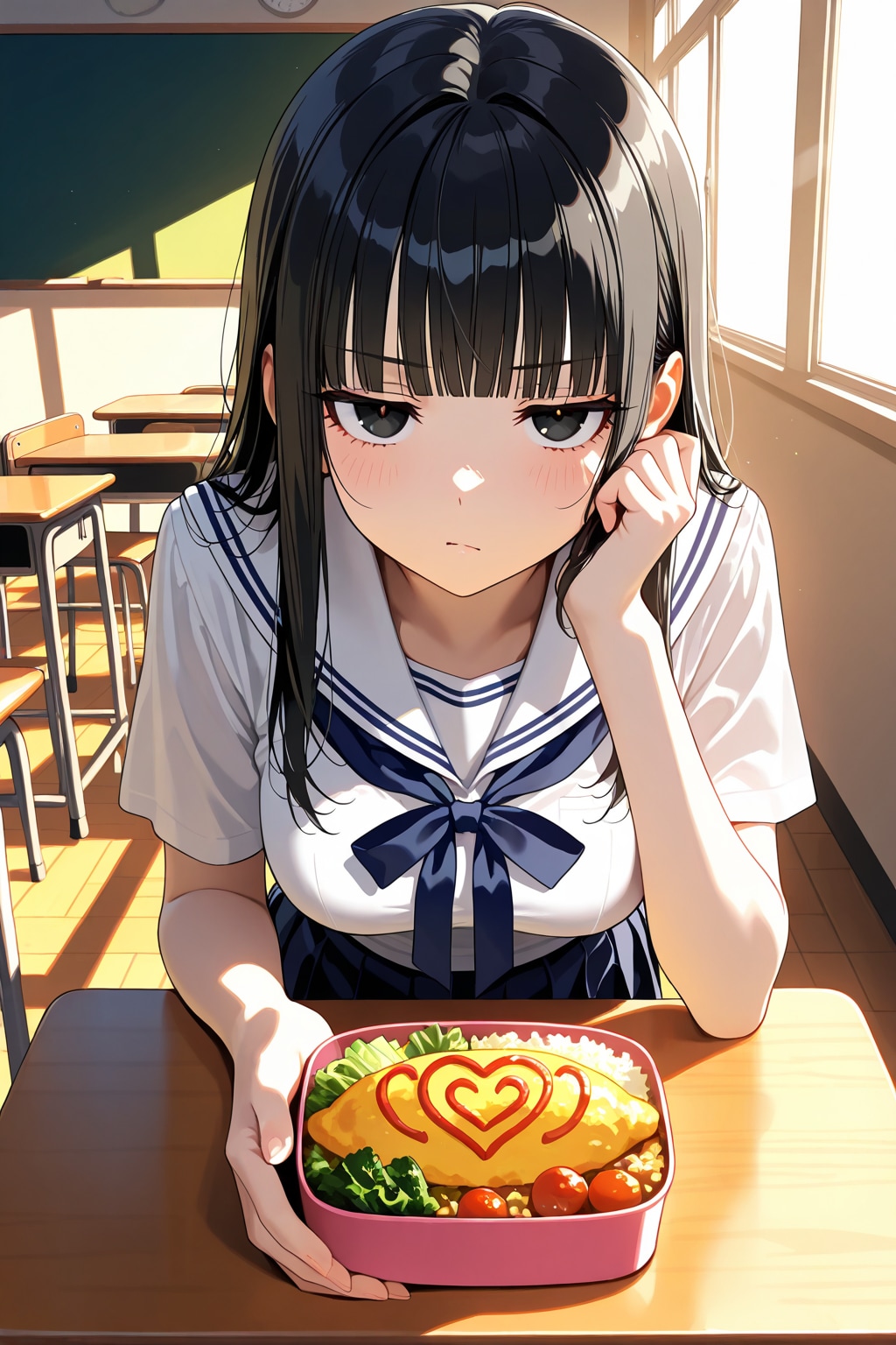 ジト目なうちの子サトコ