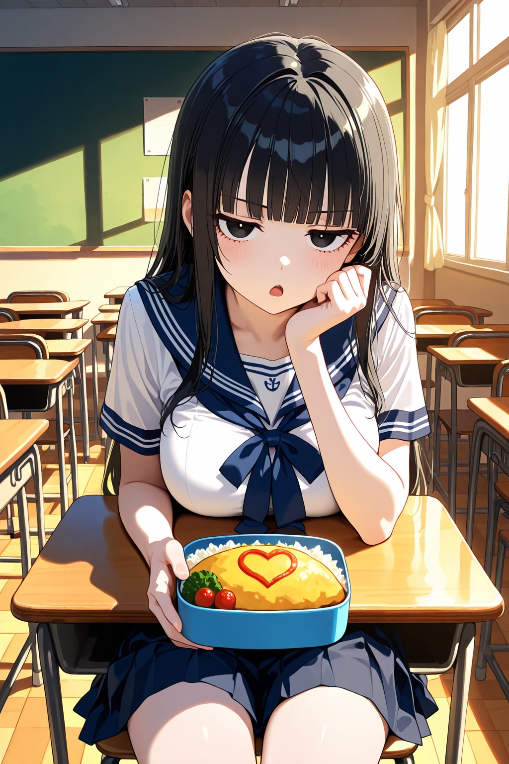 ジト目なうちの子サトコ
