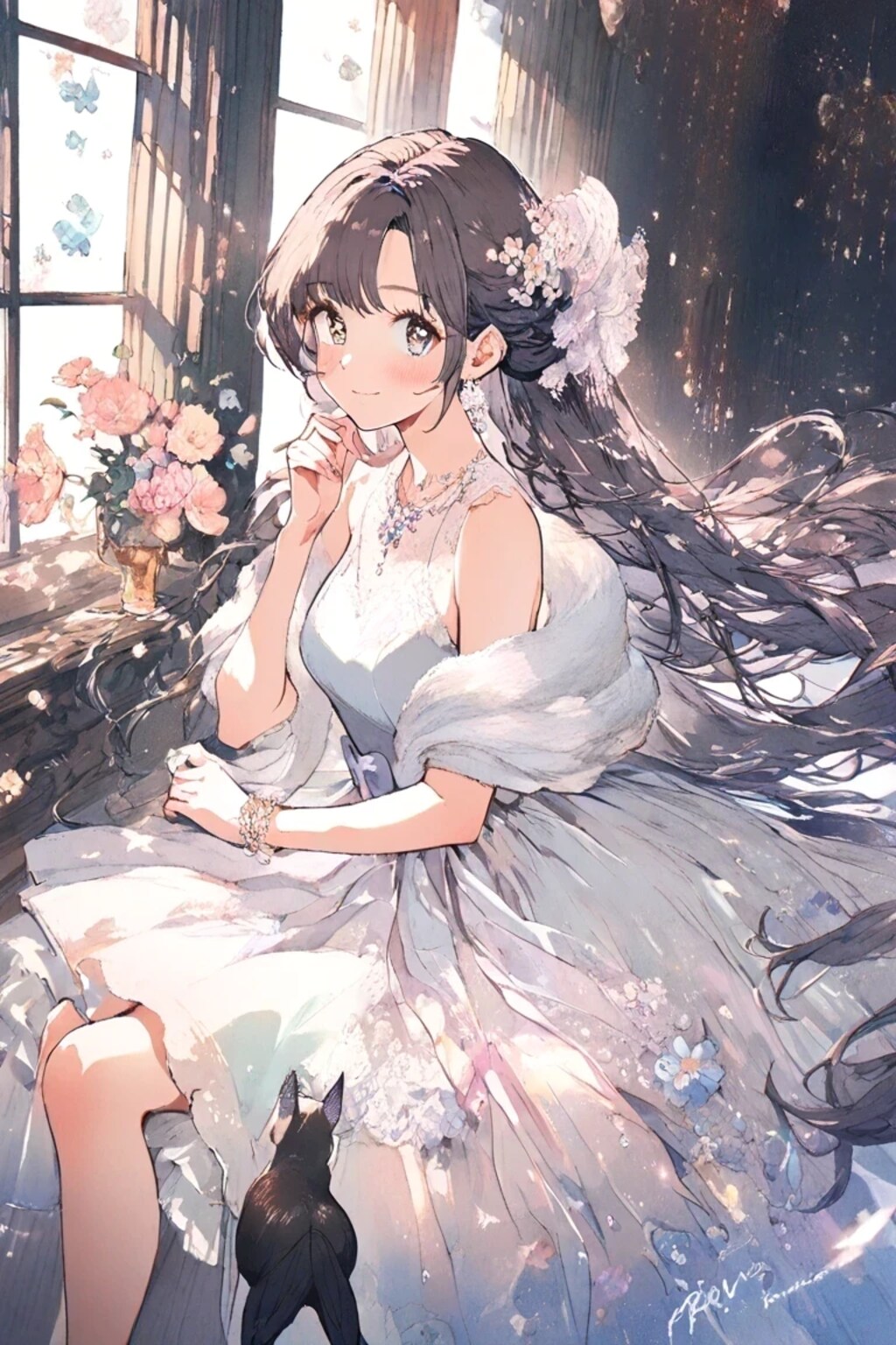 お嬢様ドレスの女の子 Girl in an elegant dress