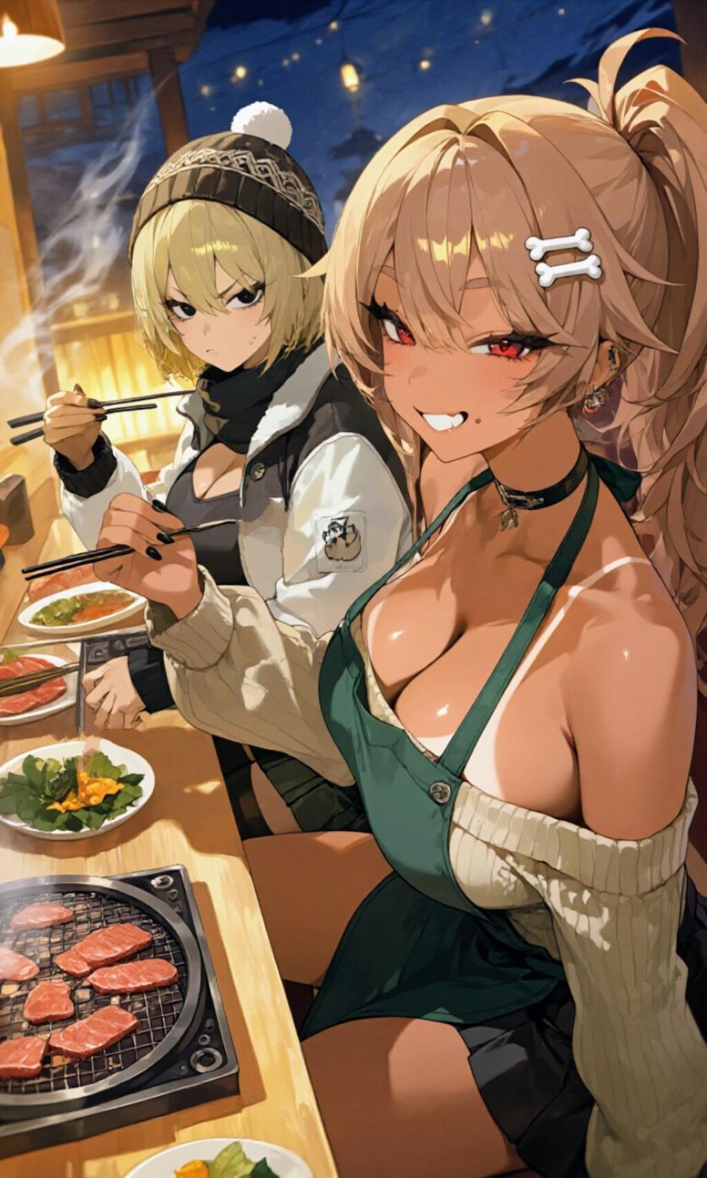 おにくちゃん🍖＆千鶴お姉やん✨焼肉パーティー🥩