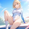 金髪ショート新体操美少女 3枚目