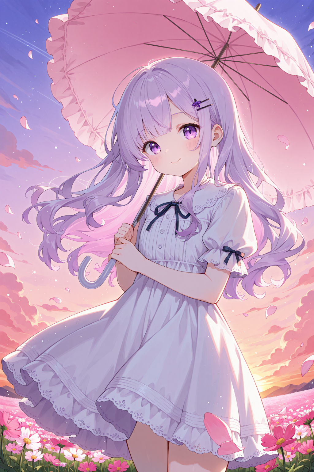 コスモス畑の優しい時間