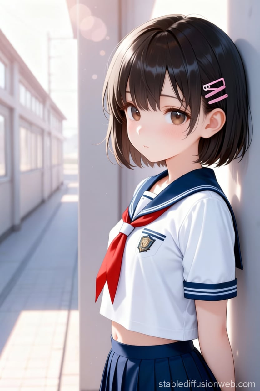 セーラー服の美少女 | の人気AIイラスト・グラビア