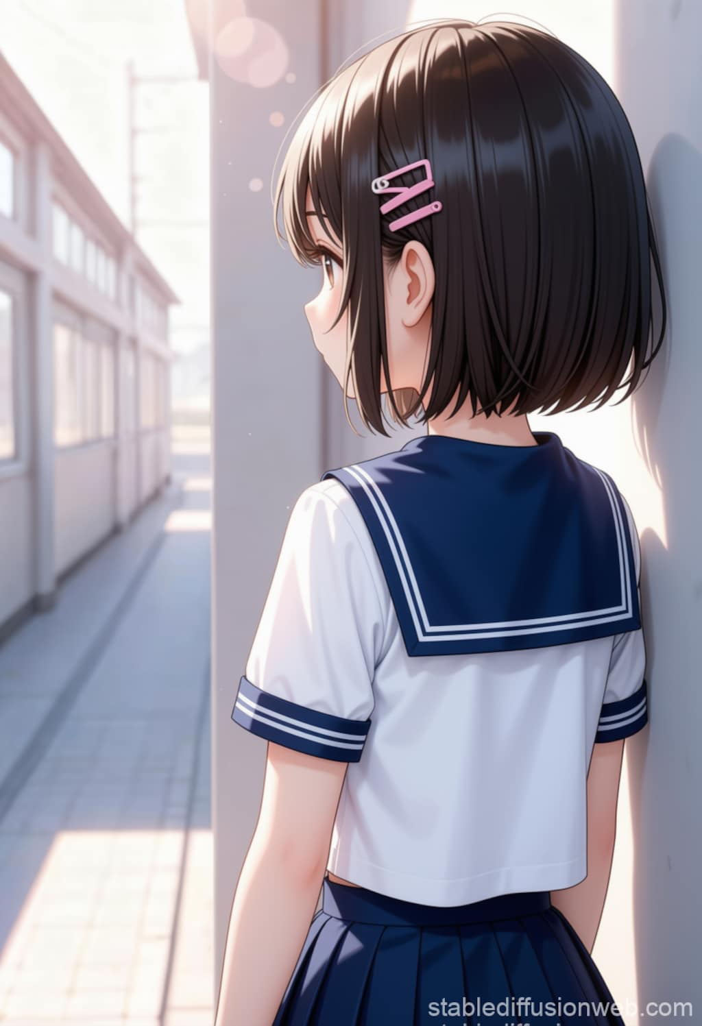 セーラー服の美少女