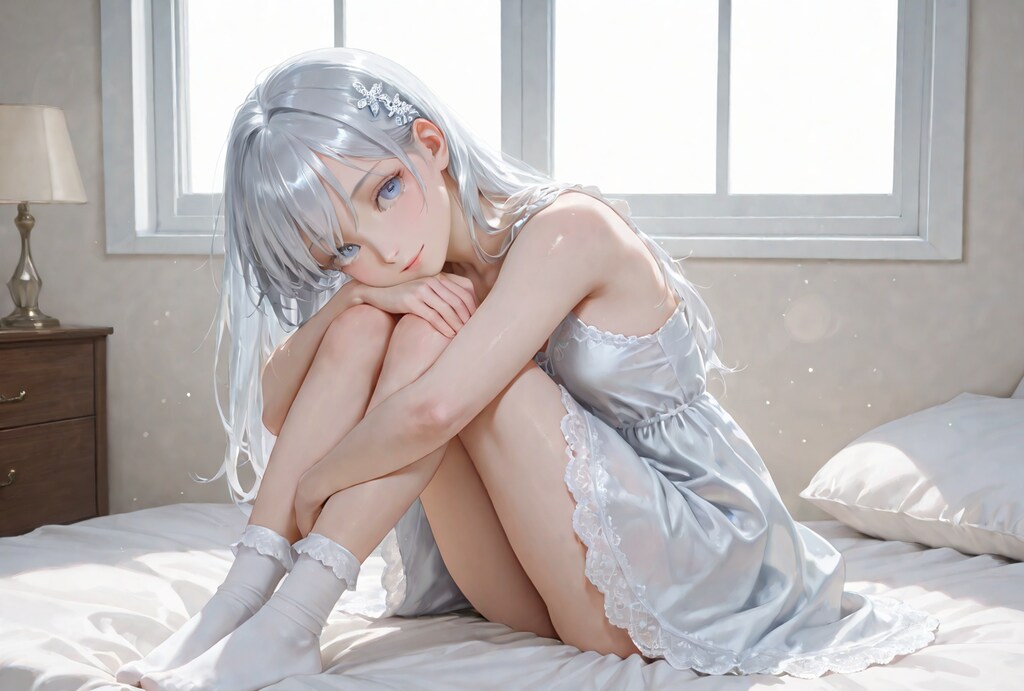 ふわり、銀の髪に包まれて