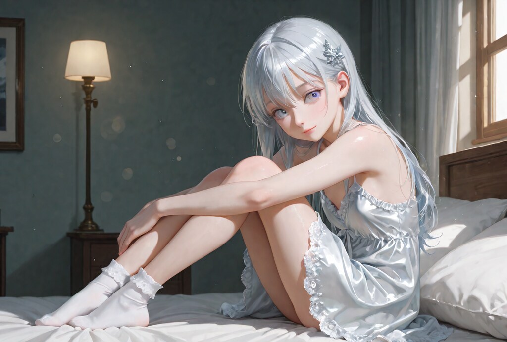 ふわり、銀の髪に包まれて