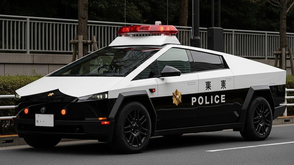 テスラサイバートラックパトロールカー