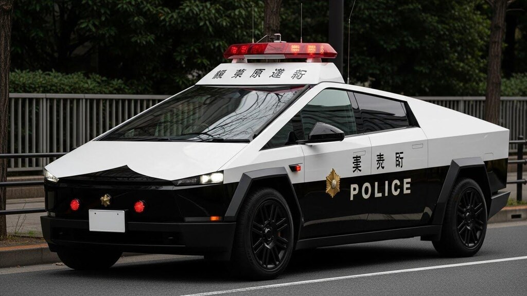 テスラサイバートラックパトロールカー