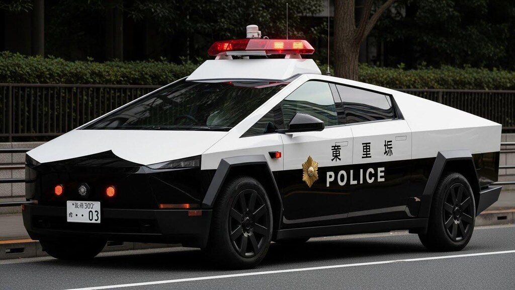 テスラサイバートラックパトロールカー