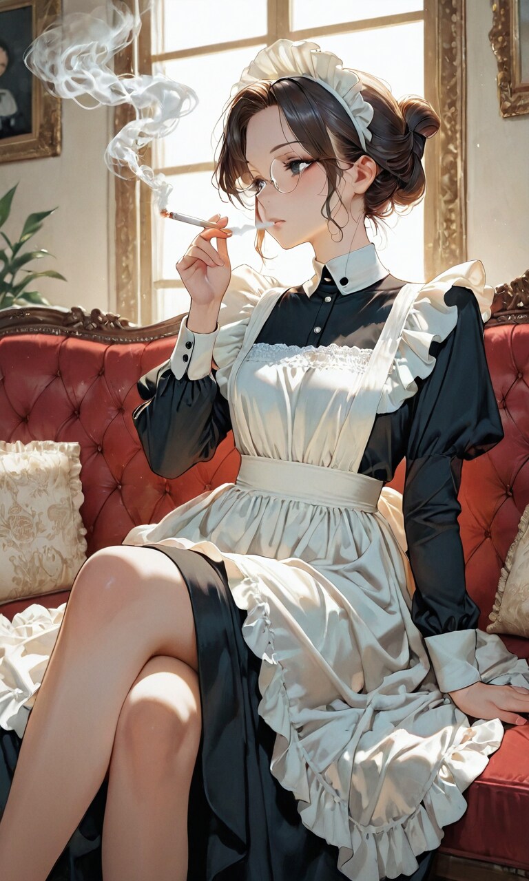 メイド休憩中