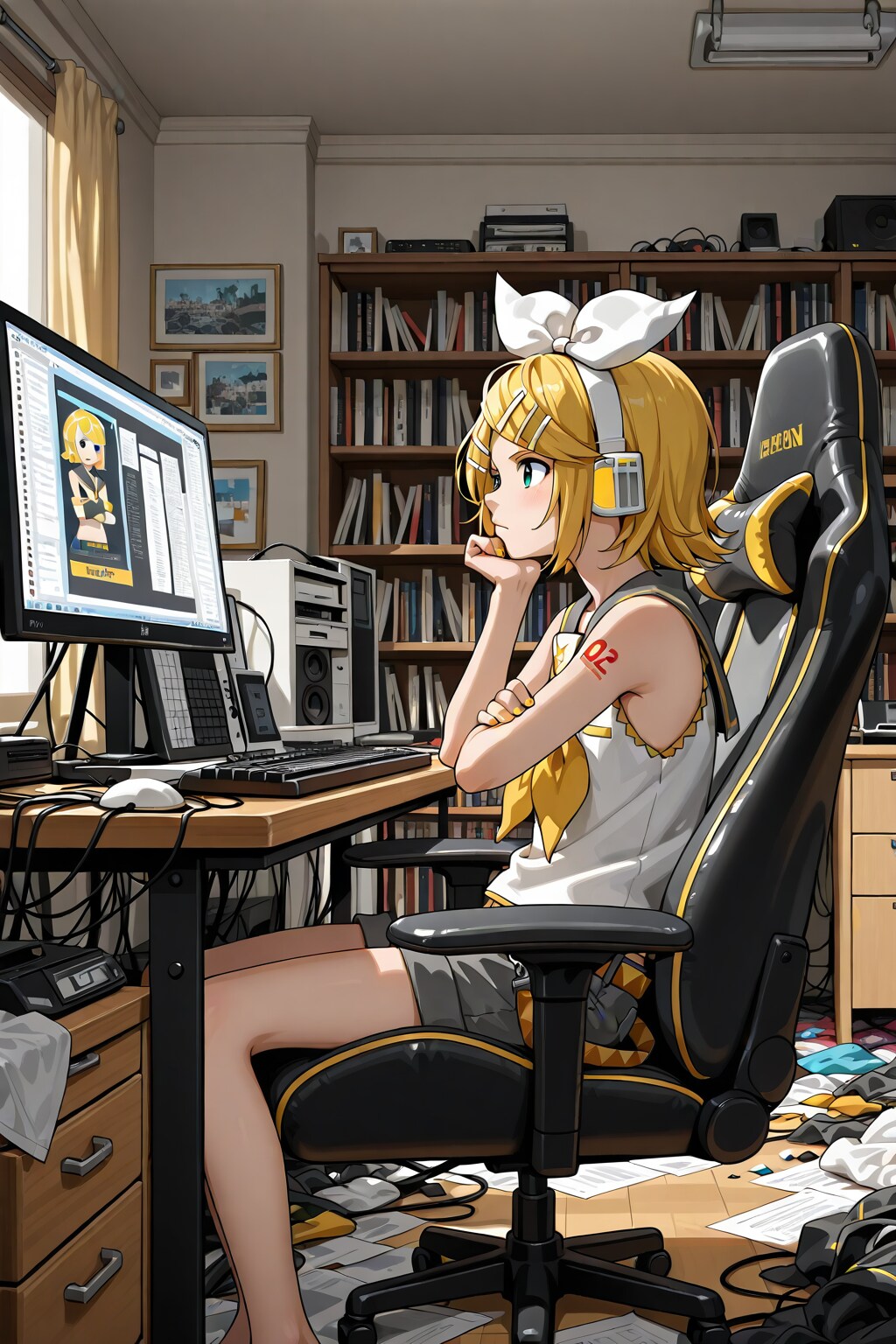 鏡音リン９８ | の人気AIイラスト・グラビア