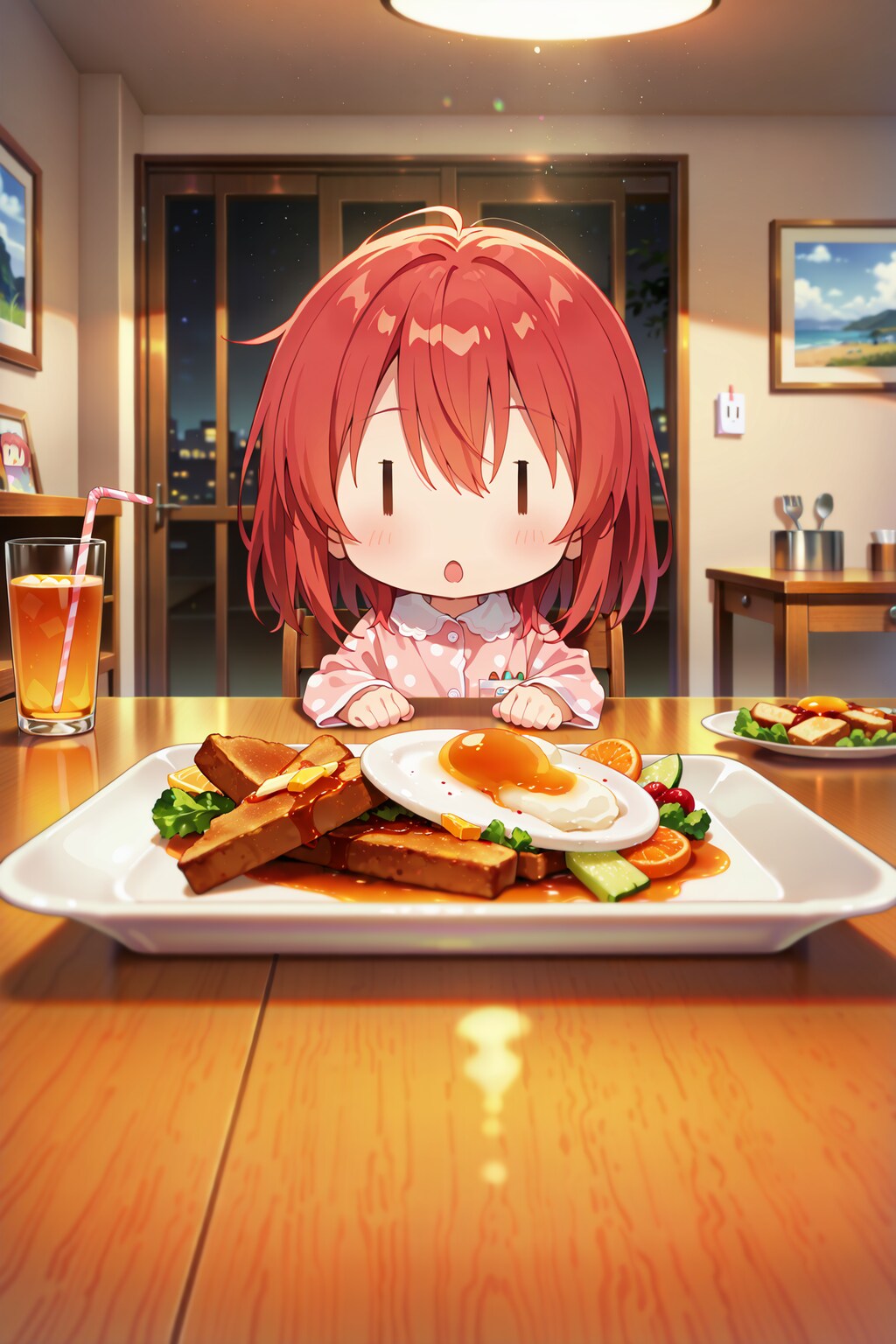 起き抜けのジト目先生 Y625