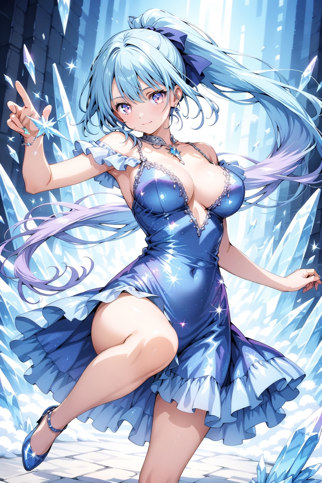 グリッタードレスでオトナっぽく
