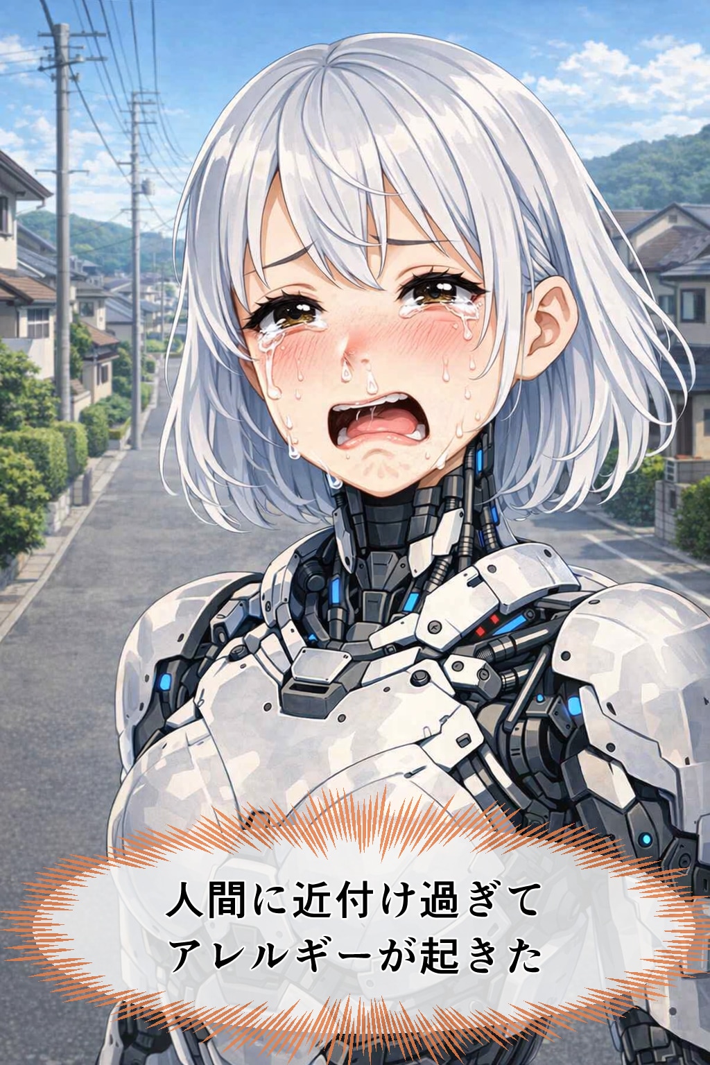 AI生成メカ娘　花粉症