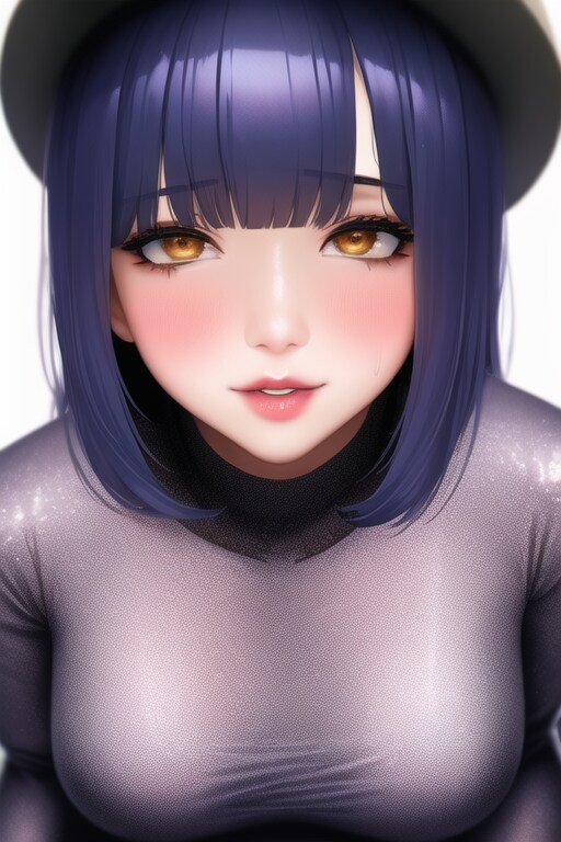 照れ顔