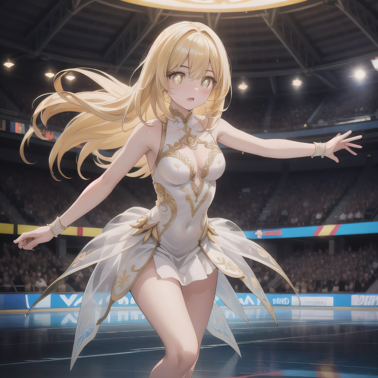 金髪ロングでフィギュアの少女７ | の人気AIイラスト・グラビア