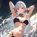 黒い水着の女の娘　ノーマル 2枚目