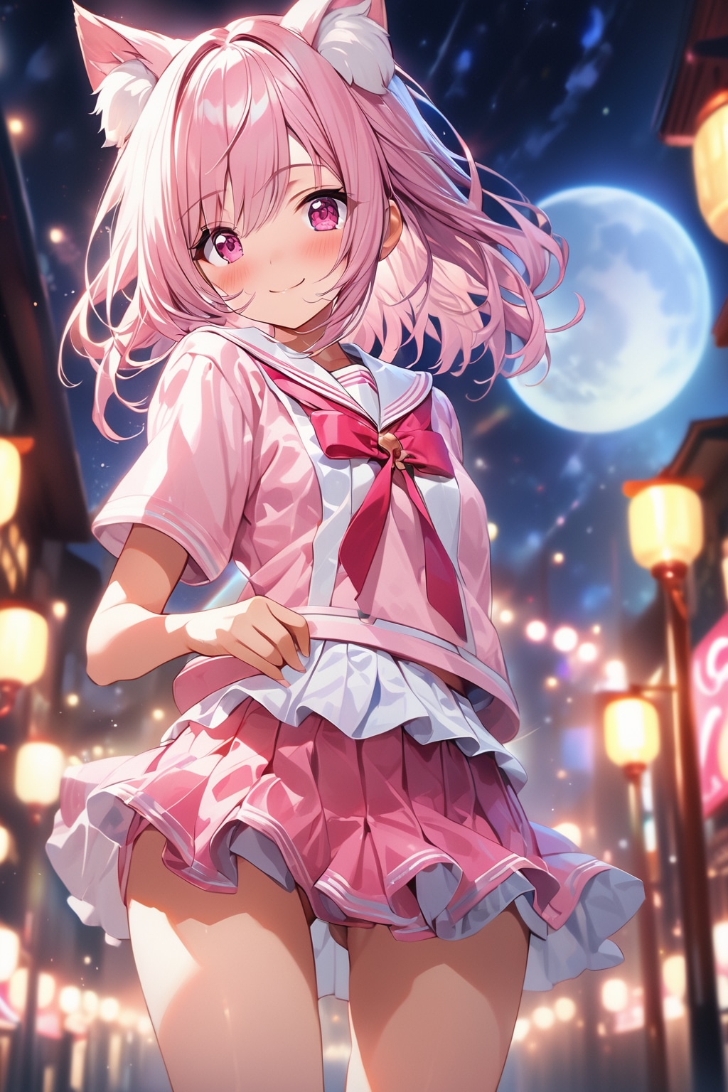 猫耳セーラー少女 #002