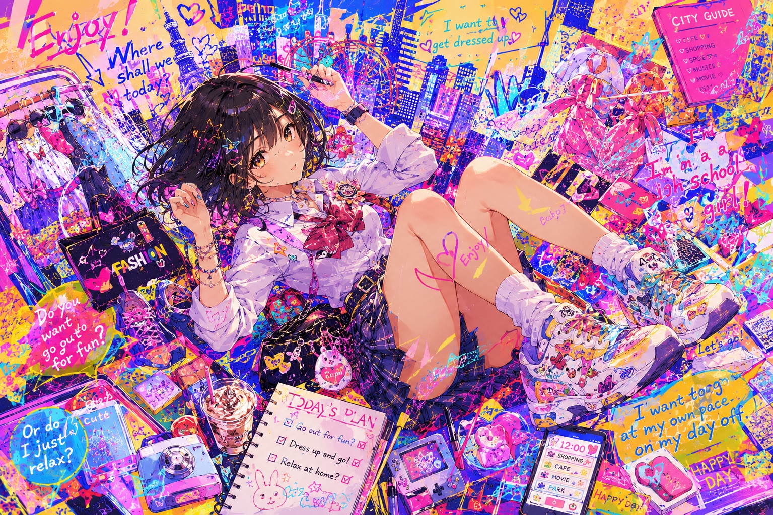 High School Girl's Happy Day！