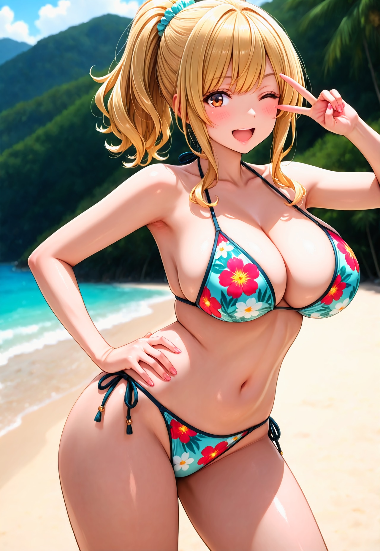 1559（花柄のビキニ）