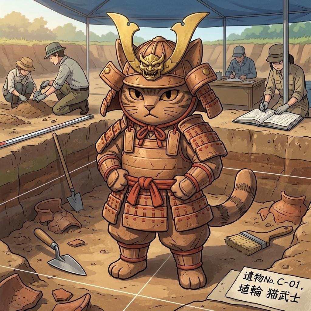 埴輪猫武士