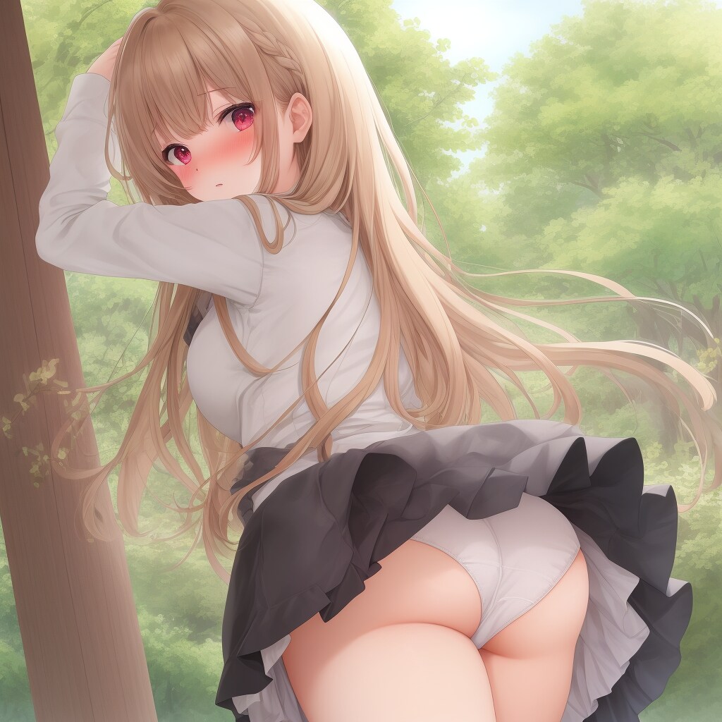 銀髪パンチラ娘ちゃん４２