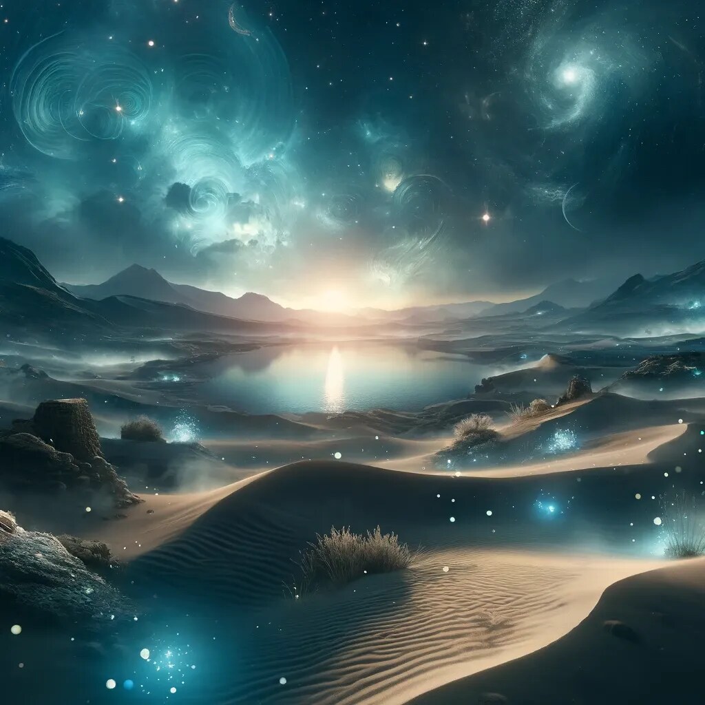神秘的な砂漠の風景